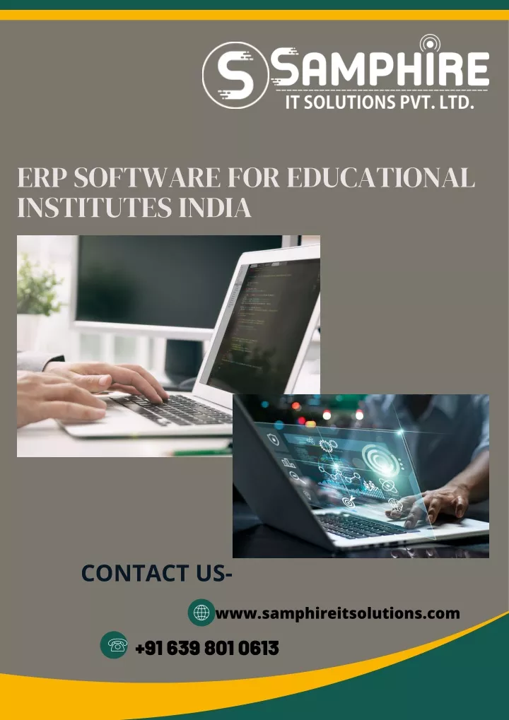 erp software for educational institutes india