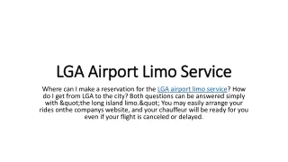 lga airport limo service lga airport limo service