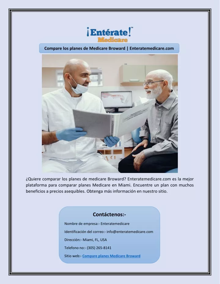 compare los planes de medicare broward