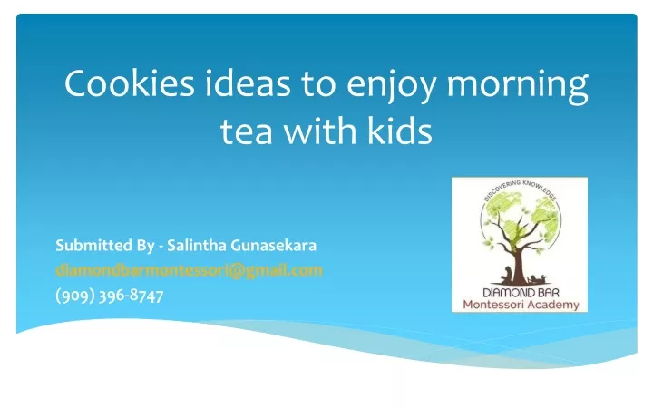 cookies ideas to enjoy morning tea with kids