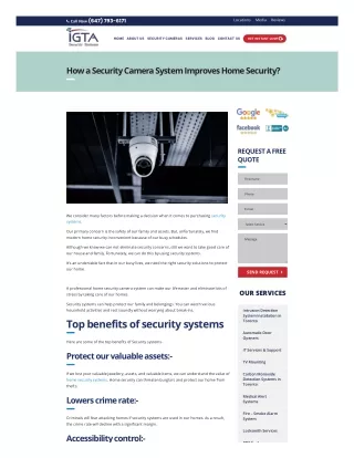 security camera services