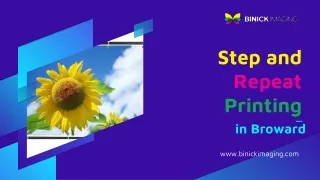 step and repeat printing
