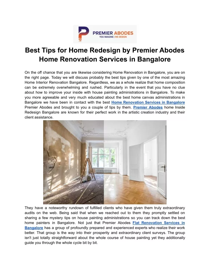 best tips for home redesign by premier abodes