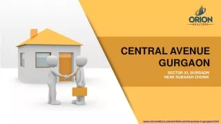 Central Avenue Luxury Apartments Sector 33 Gurgaon