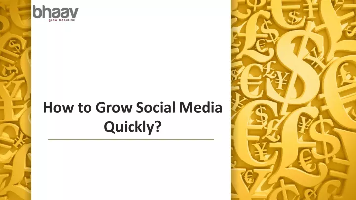 how to grow social media quickly