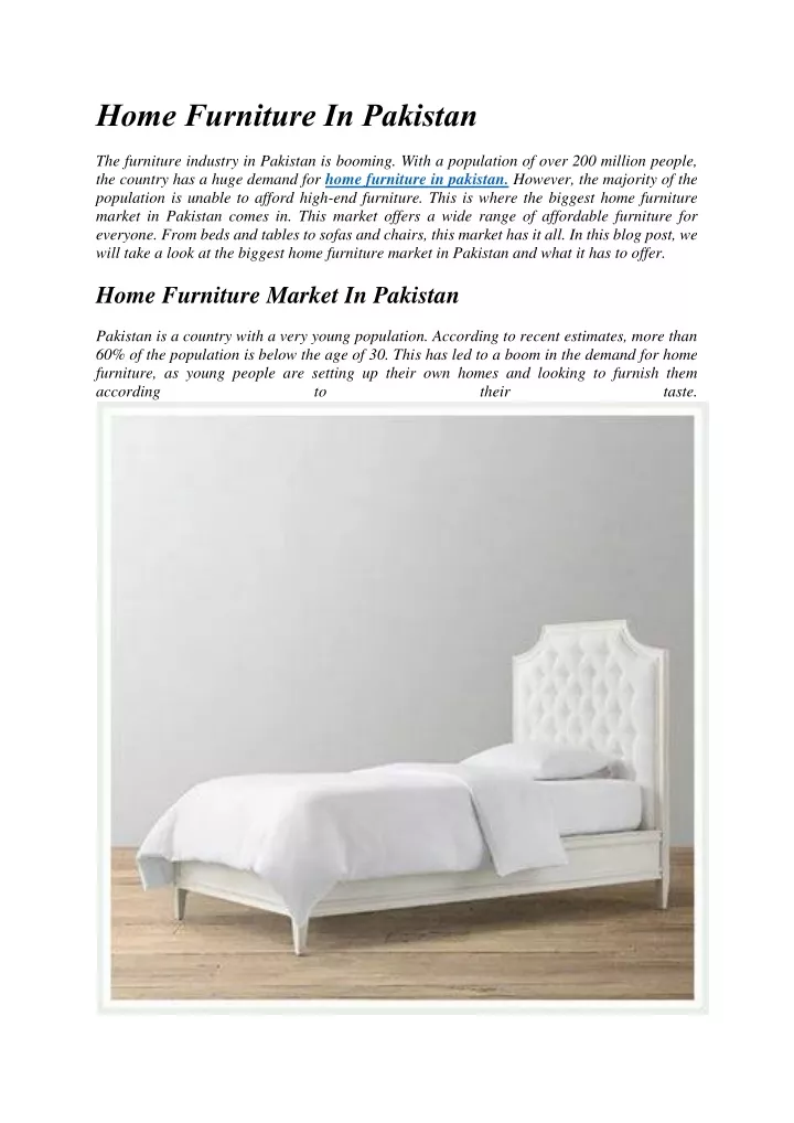 home furniture in pakistan