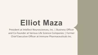 elliot maza