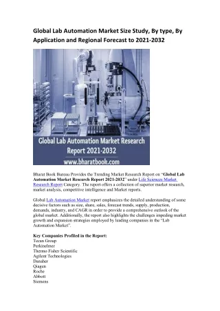 global lab automation market size study by type