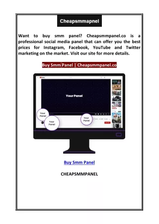 want professional social media panel that