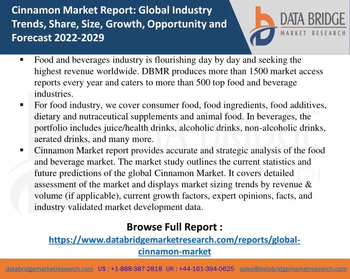 cinnamon market report global industry trends
