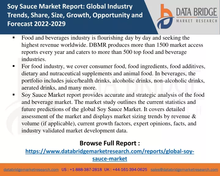 soy sauce market report global industry trends