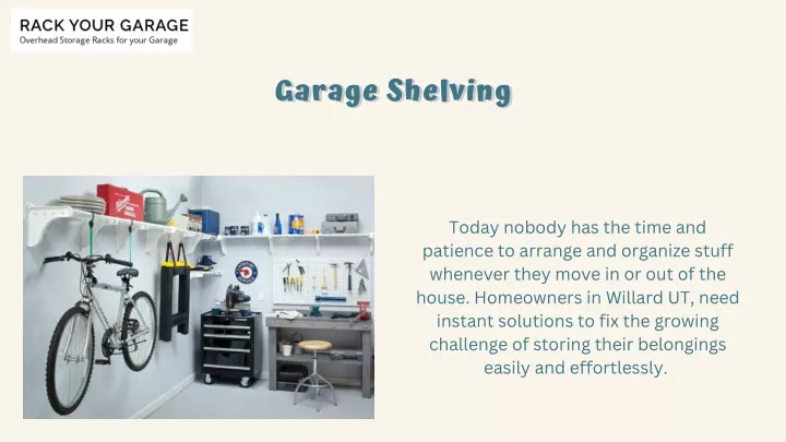 garage shelving