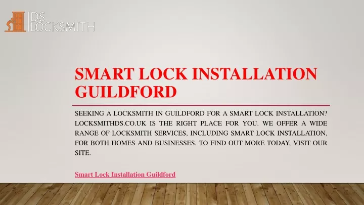 smart lock installation guildford