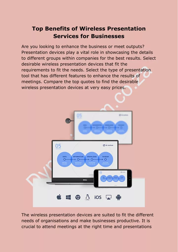 top benefits of wireless presentation services