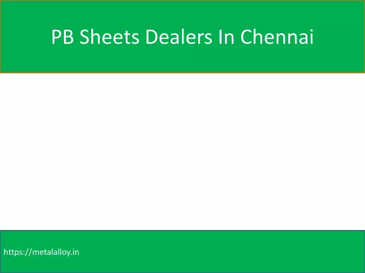 pb sheets dealers in chennai