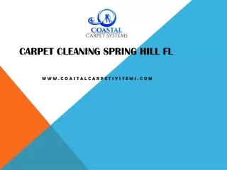Carpet Cleaning Spring Hill FL - www.coastalcarpetsystems.com