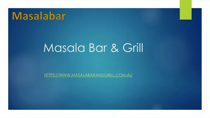 masala bar grill