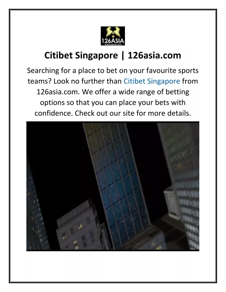 citibet singapore 126asia com