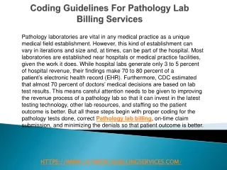 pathology laboratories are vital in any medical