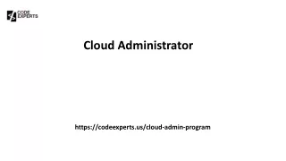 Cloud Administrator Codeexperts.us....