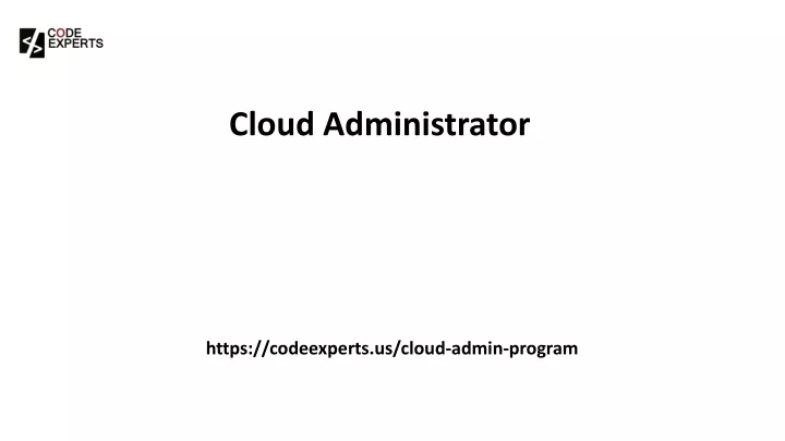 cloud administrator