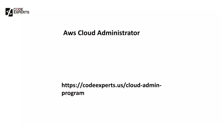 aws cloud administrator
