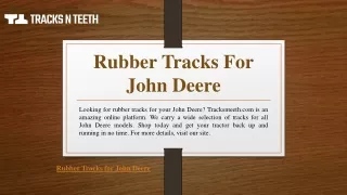 rubber tracks for john deere