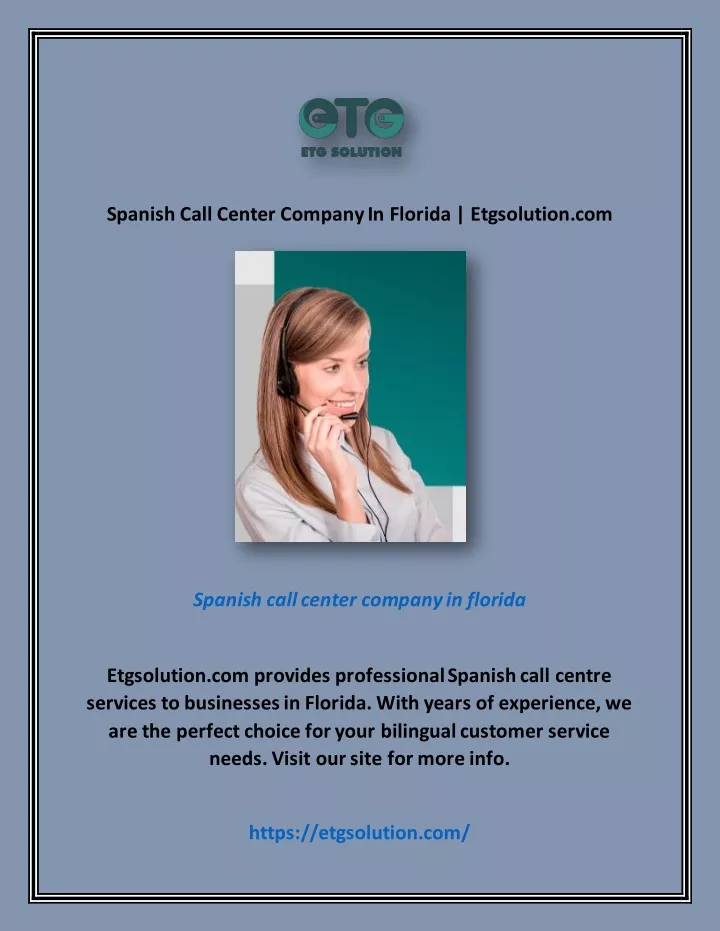 spanish call center company in florida