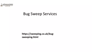 Bug Sweep Services Sweeping.co.uk....