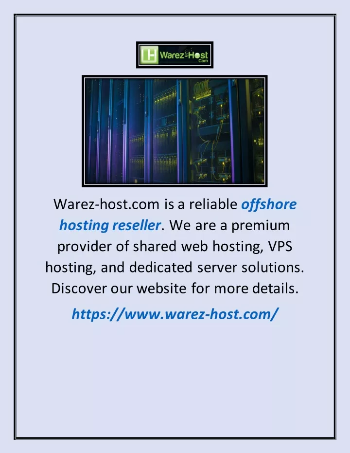 warez host com is a reliable offshore hosting