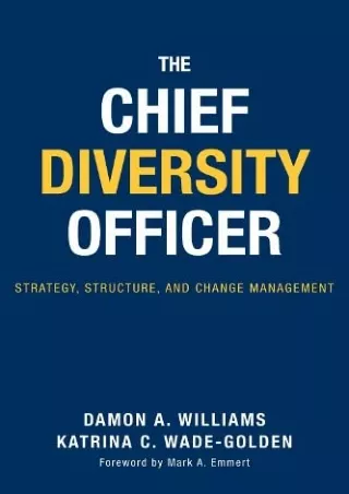 ePUB  The Chief Diversity Officer Strategy Structure and Change Management
