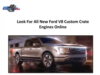 look for all new ford v8 custom crate engines