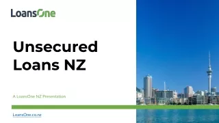 Unsecured Loans NZ
