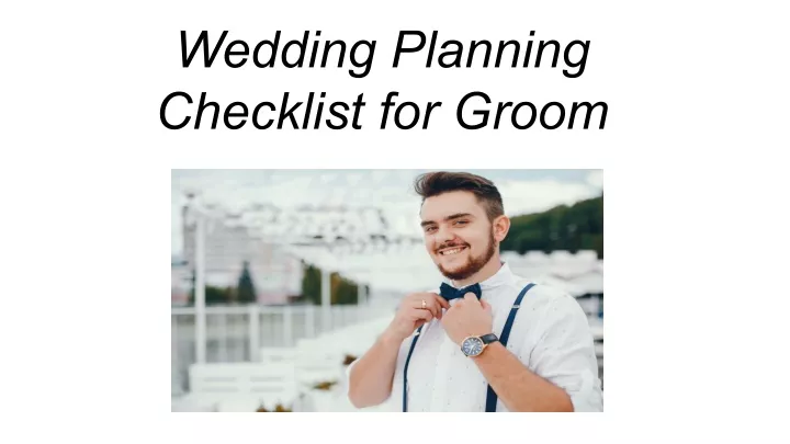 wedding planning checklist for groom