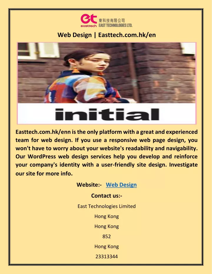 web design easttech com hk en