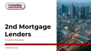 2nd Mortgage Lenders