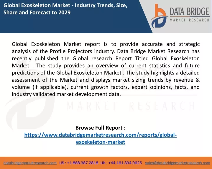 global exoskeleton market industry trends size