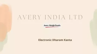 Electronic Dharam Kanta