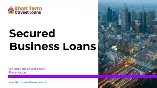 Secured Business Loans