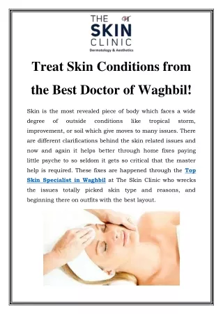 Top Skin Specialist in Waghbil Call-8291699161