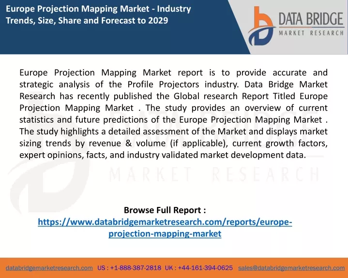 europe projection mapping market industry trends