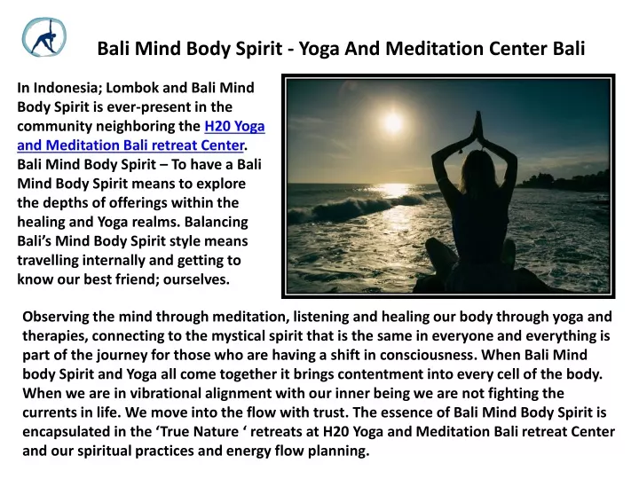 bali mind body spirit yoga and meditation center