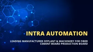 Leading Plant & Machinery to Produce Fiber Cement Board India.