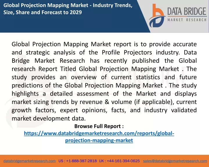 global projection mapping market industry trends