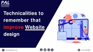 technicalities to remember that improve website
