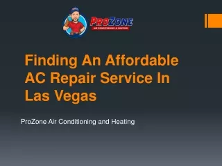 Finding An Affordable AC Repair Service In Las