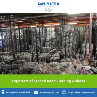 Exporters of Second Hand Clothing & Shoes