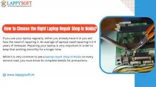 How to Choose the Right Laptop Repair Shop in Noida?