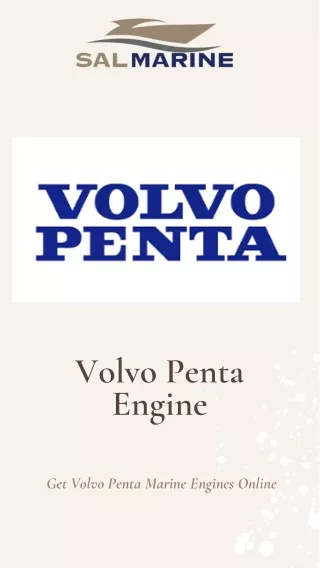 Volvo Penta Engines - SAl Marine UK
