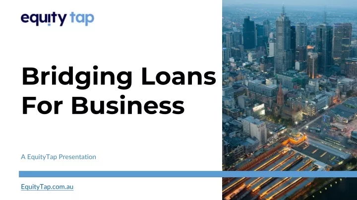 bridging loans for business